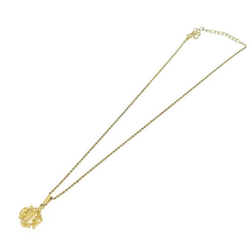 Christian Dior GP Emblem Logo Necklace Gold Necklace - Picture 3 of 6